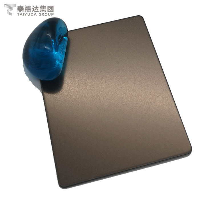 Factory Direct 304 Bronze Perle à froid Plaque en acier inoxydable laminé à froid pour carrelage décoratif